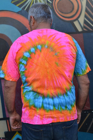 Tie Dye Neon UV Glow T-Shirt