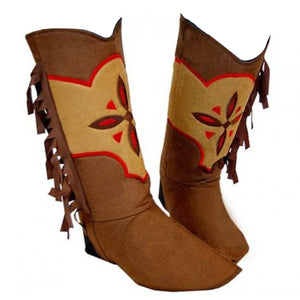 Brown Cowgirl Suede Boot Covers