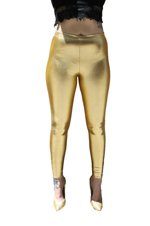 Metallic Gold Leggings