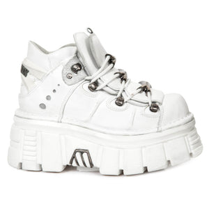 PRE-ORDER M.106-S53 New Rock White Platform Shoes