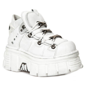 PRE-ORDER M.106-S53 New Rock White Platform Shoes