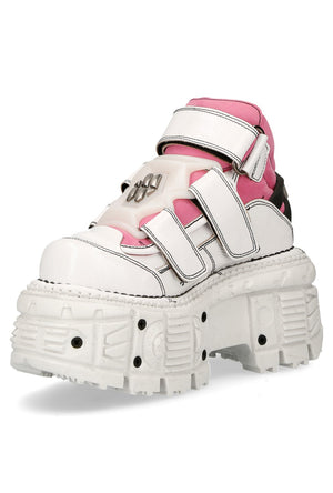 PRE-ORDER M-TANK008-C6 New Rock White & Pink Platform Shoes