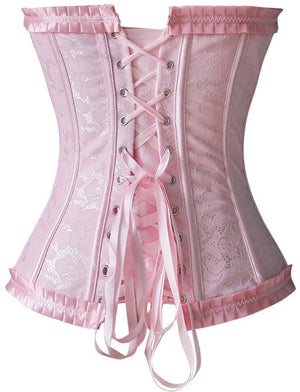 Classic Pink Busk Closure Corset