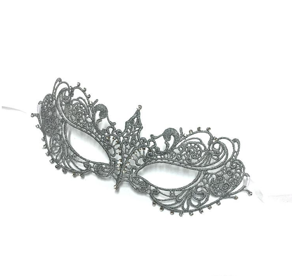 Silver Lace Masquerade Mask Perth Perth | Hurly Burly - Hurly-Burly