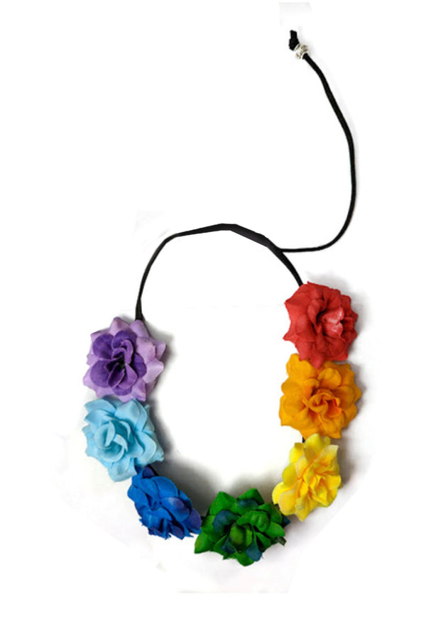 Rainbow Pride Flower Headband