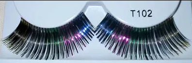 Metallic Rainbow Fake Eyelashes