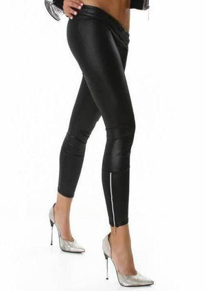 Black Leggings with Zips