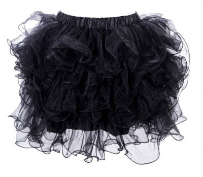 Scalloped Black Tutu