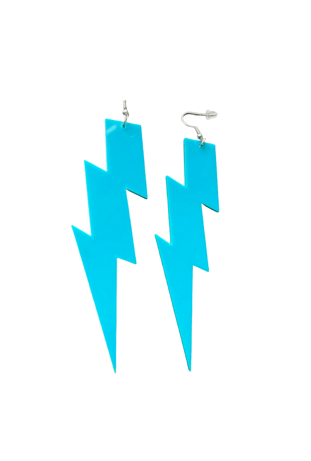 Neon Lightning Bolt Earrings  Bonafide Glam