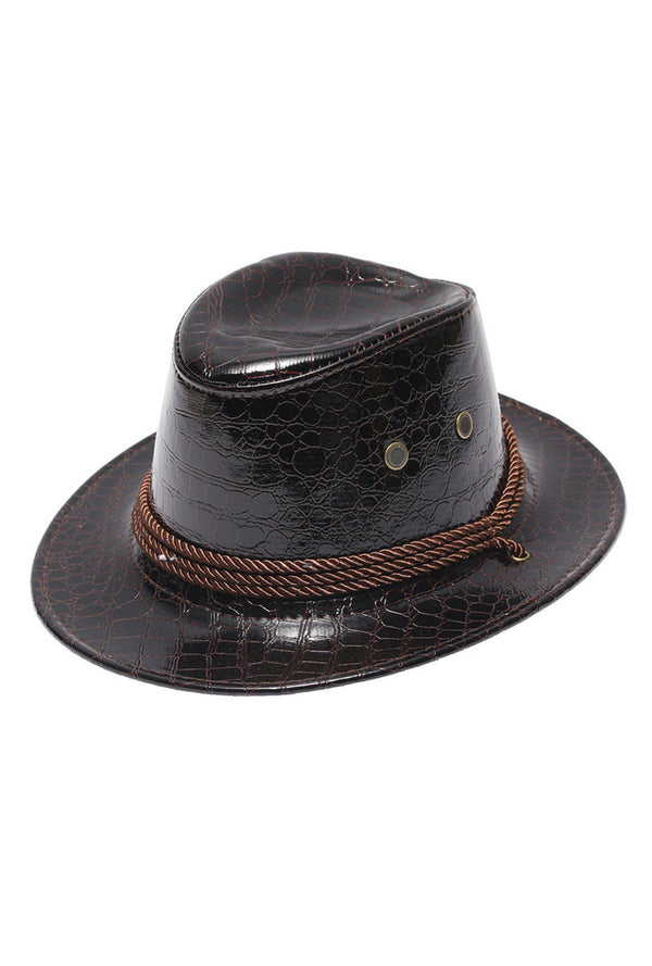 Brown Crocodile Cowboy Hat