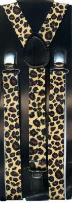 Leopard Print Suspenders