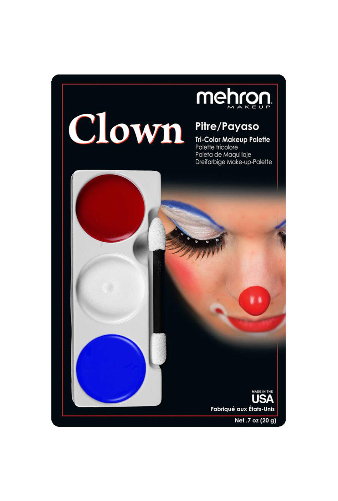 Tri-Colour Makeup Palette: Clown Perth Hurly-Burly
