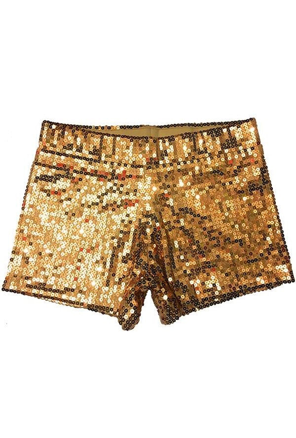 Deluxe Sequin Gold Shorts Perth Hurly Burly 6781