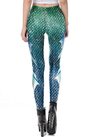 Green Scale Fish Leggings