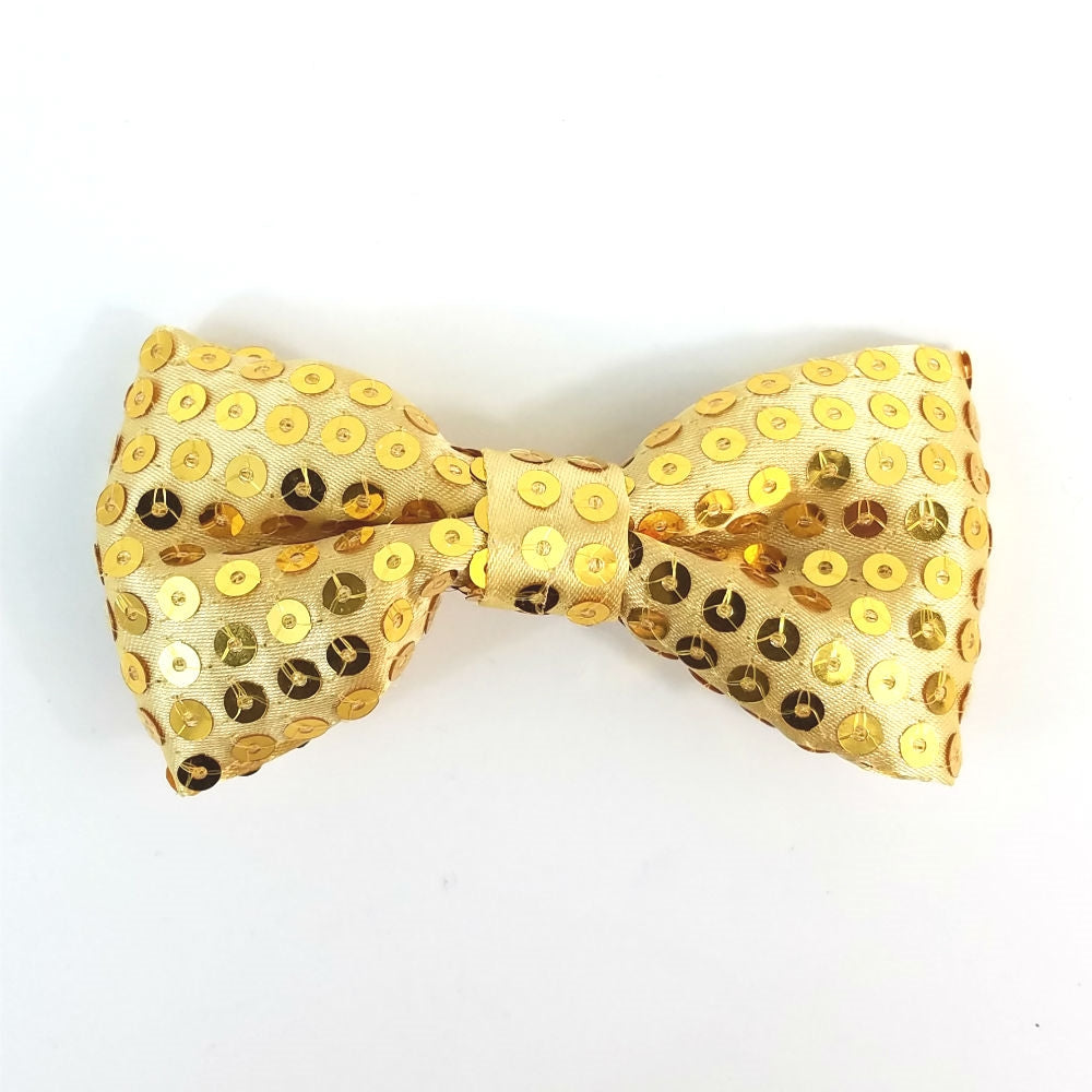 Yellow Gold Sequined Bowtie Perth | Hurly Burly - Hurly-Burly