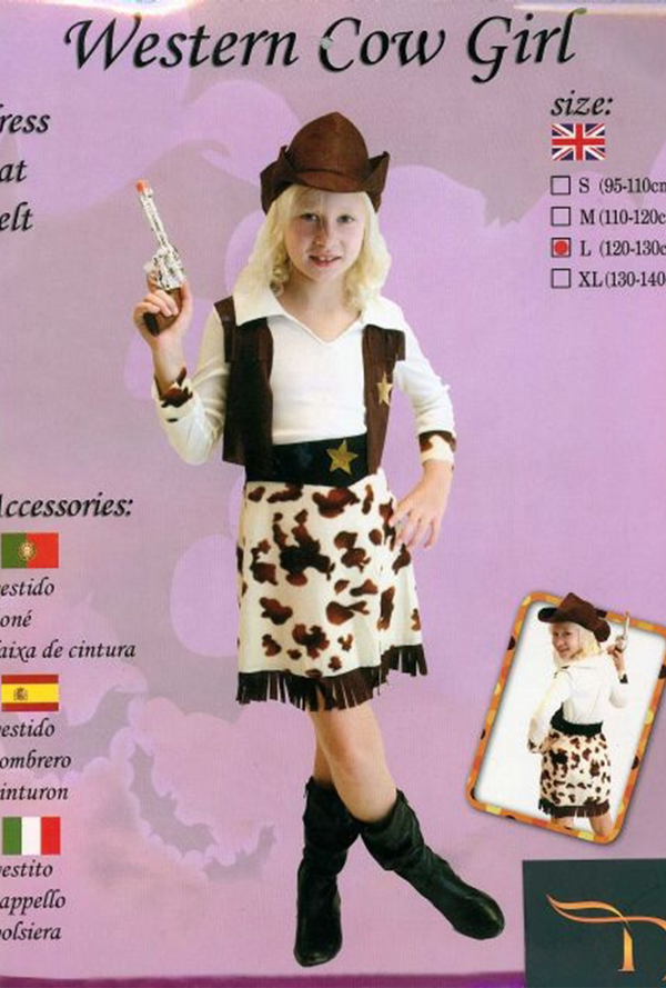 Girl Western Cowgirl Costume