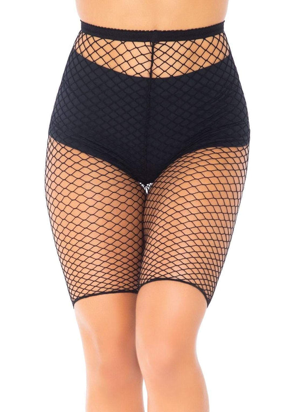 Industrial Fishnet Biker Shorts