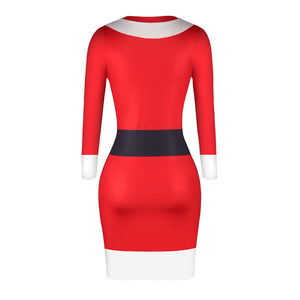 santa bodycon dress