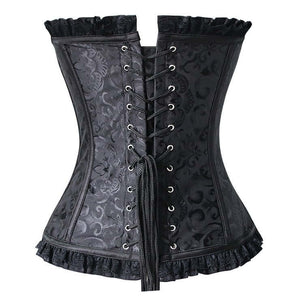 Gothic Black Overbust Corset