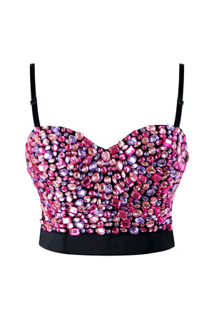 Pink Jewelled Bralette