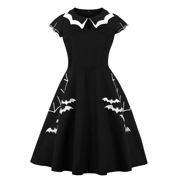 Halloween Black Bat Dress