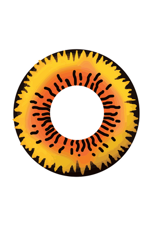 Party Lens #51 Orange Werewolf Contact Lenses