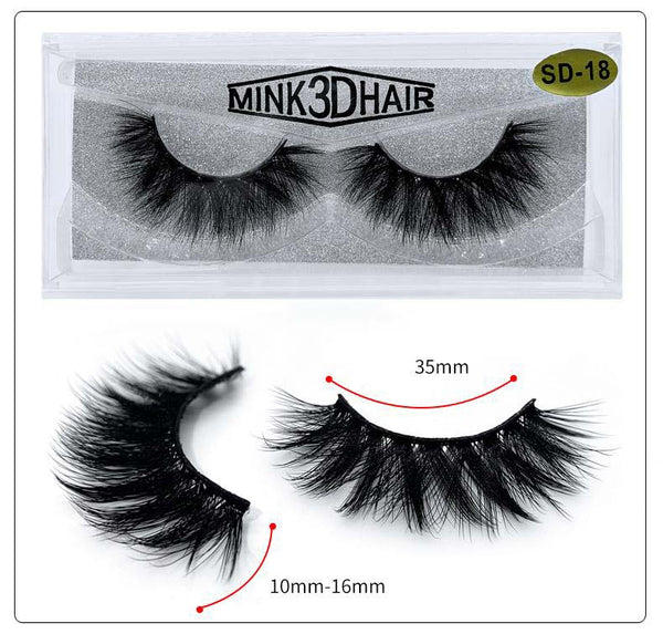 Mink False Eyelashes #18