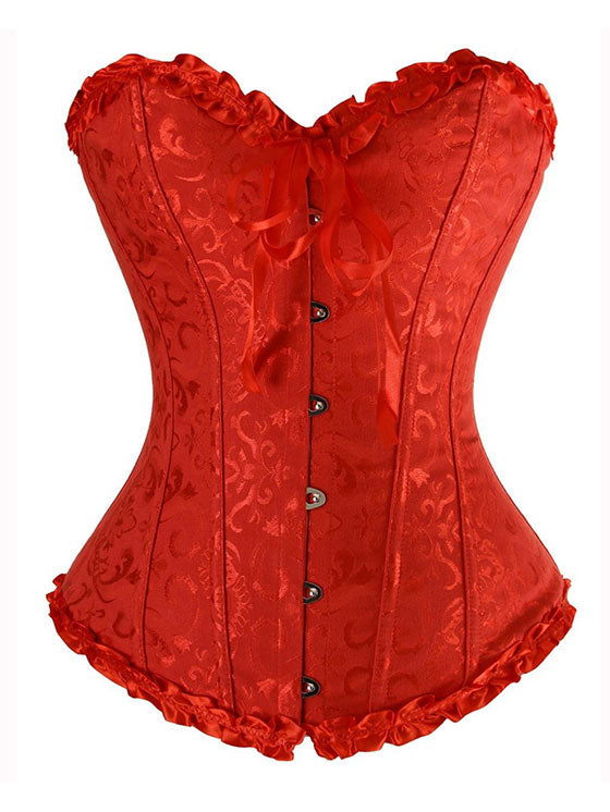 Red Classic Overbust Corset