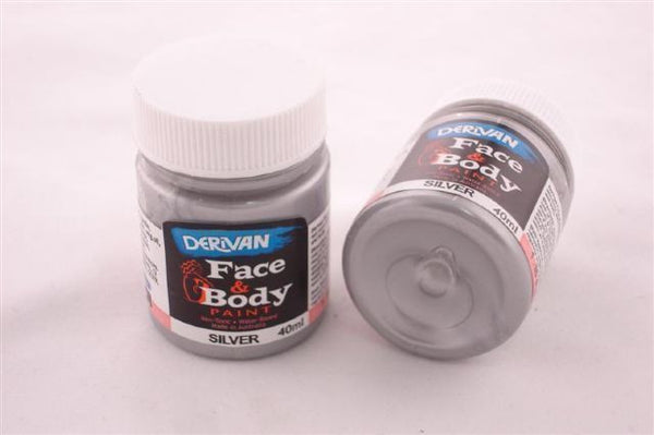 Derivan Face & Body Paint - Silver