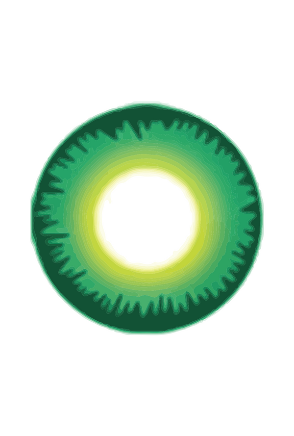 Party Lens #59 Green Werewolf Contact Lenses