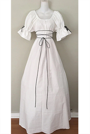 White Gothic Renaissance Dress