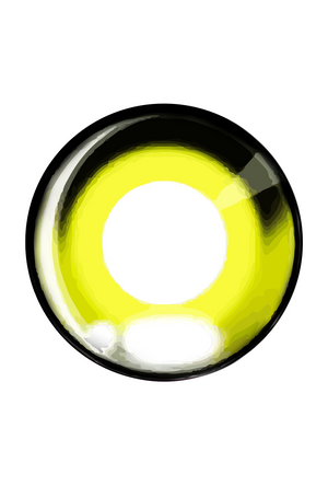 Party Lens #8 Cartoon Yellow Contact Lenses