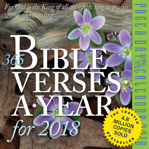 365 Bible Verses-A-Year Page-A-Day Calendar 2018