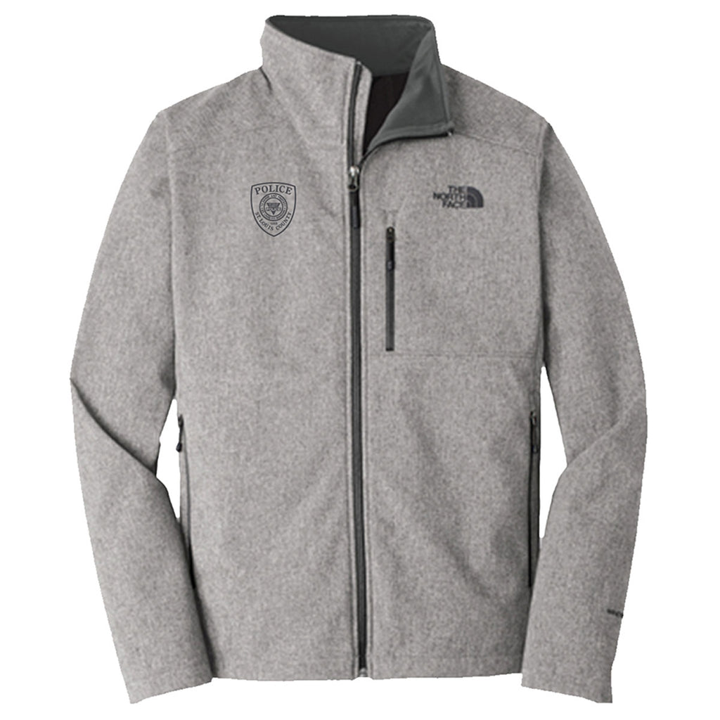 north face softshell grey