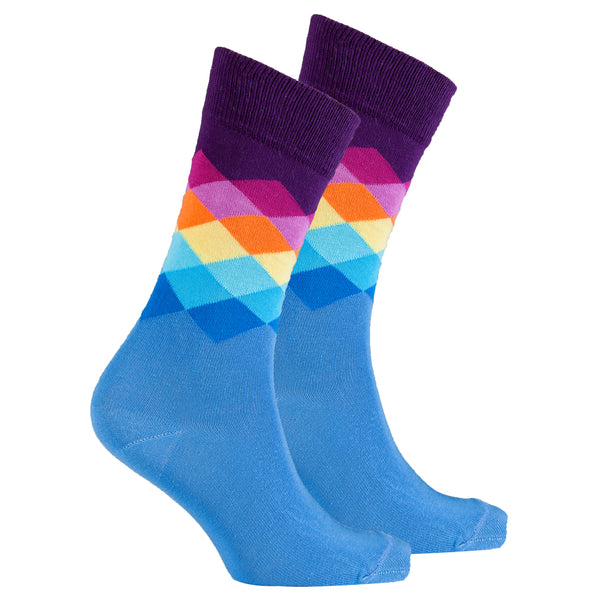 Men's Dream Purple Diamond Socks - Socks n Socks
