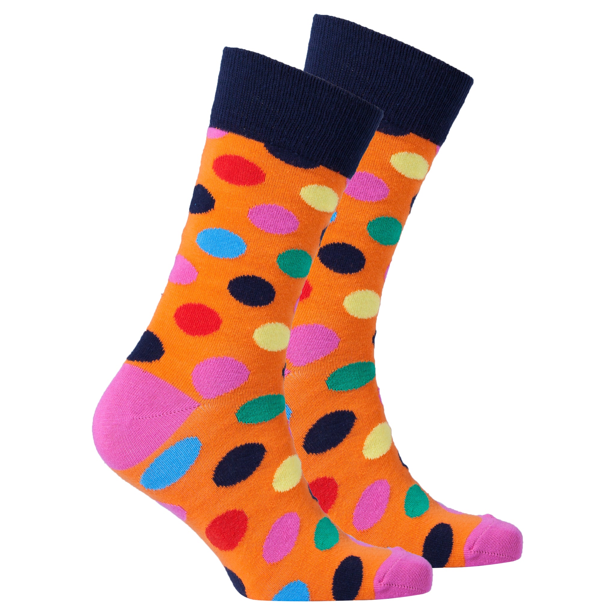 Men's Mandarin Dot Socks - Socks n Socks