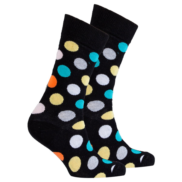 Men's Mixed Black Dot Socks - Socks n Socks