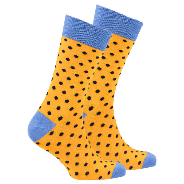 Men's Apricot Dot Socks - Socks n Socks