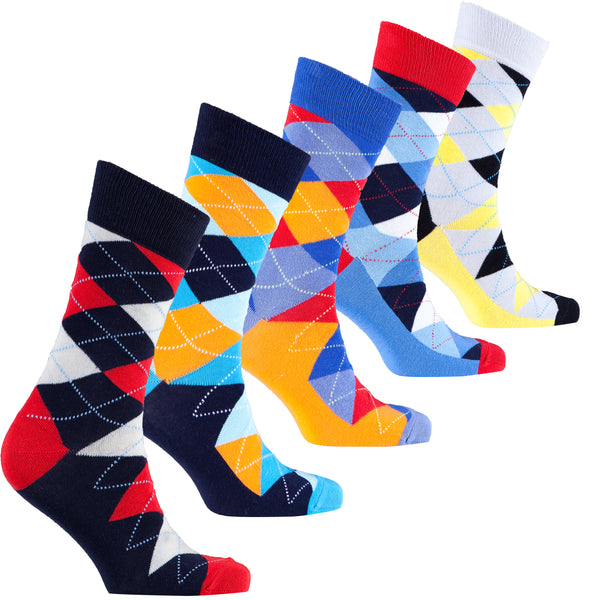 Men's Manly Argyle Socks - Socks n Socks