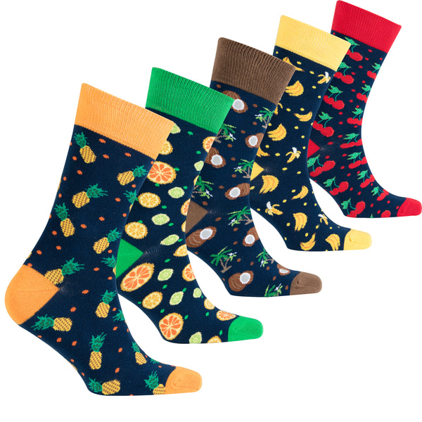 Men's Cheerful Fruits Socks - Socks n Socks