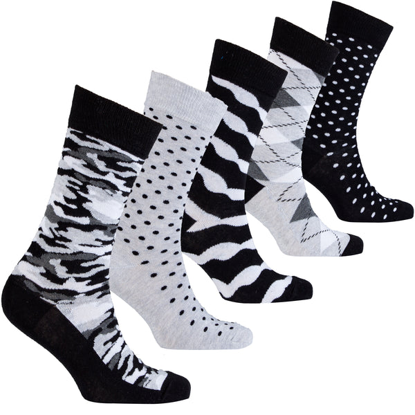 Men's Solid Mix Set Socks - Socks n Socks
