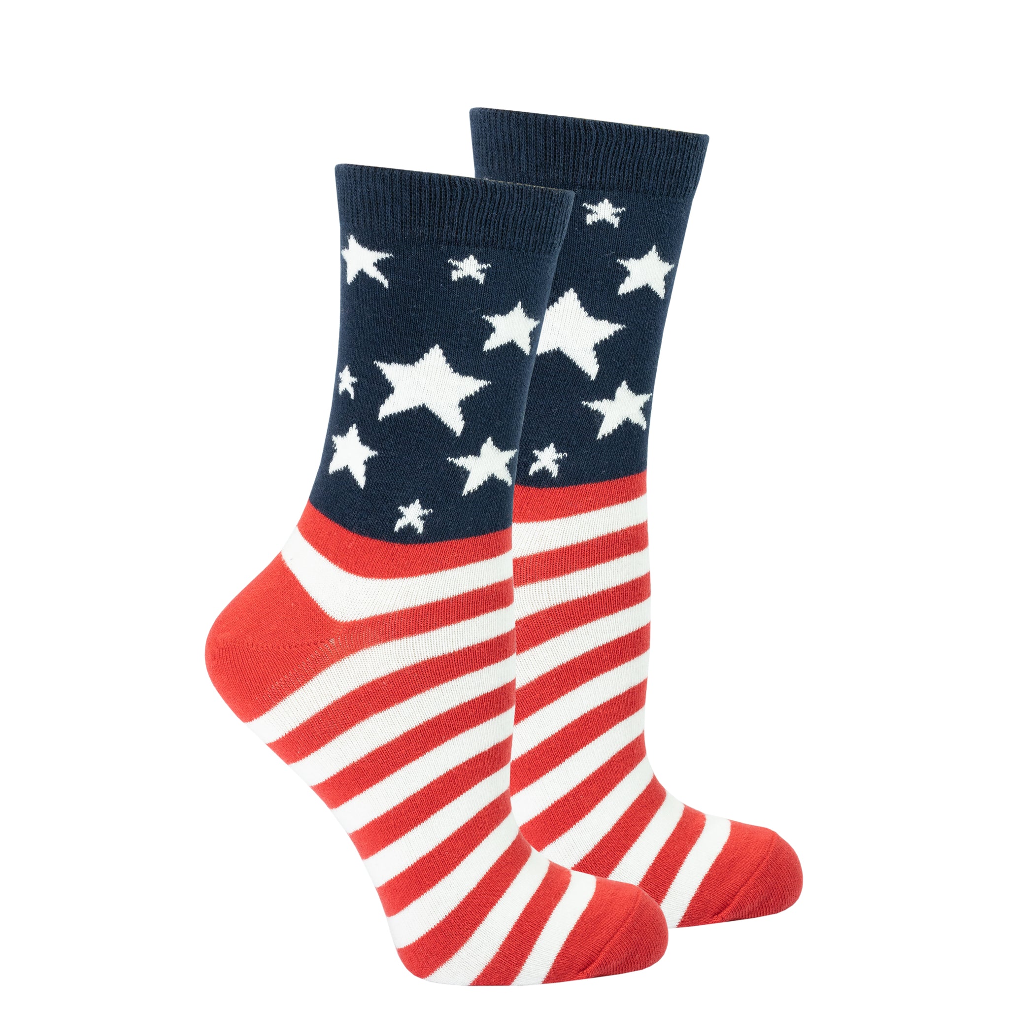 Women's Usa Flag Stars Socks - Socks n Socks