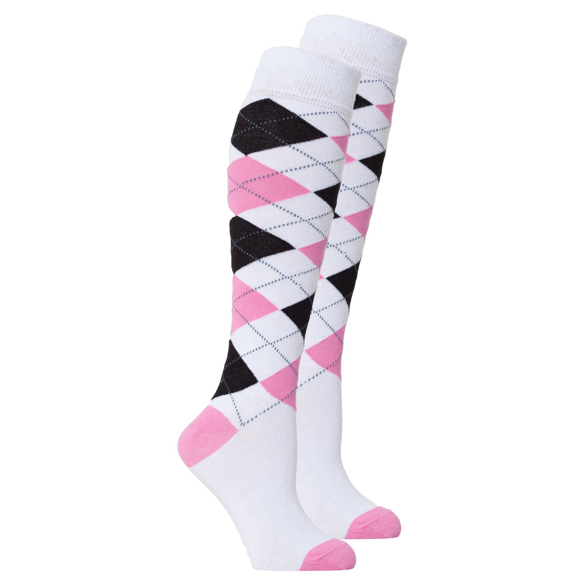 Women's White Candy Knee High Socks - Socks n Socks