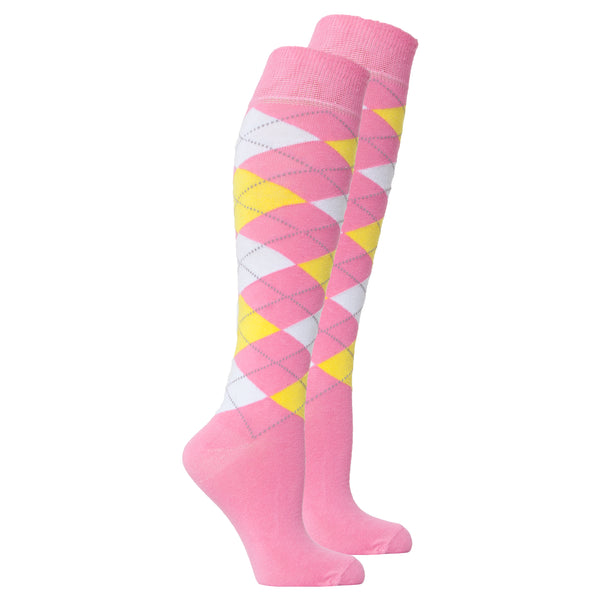 Women's Pink Candy Knee High Socks - Socks n Socks