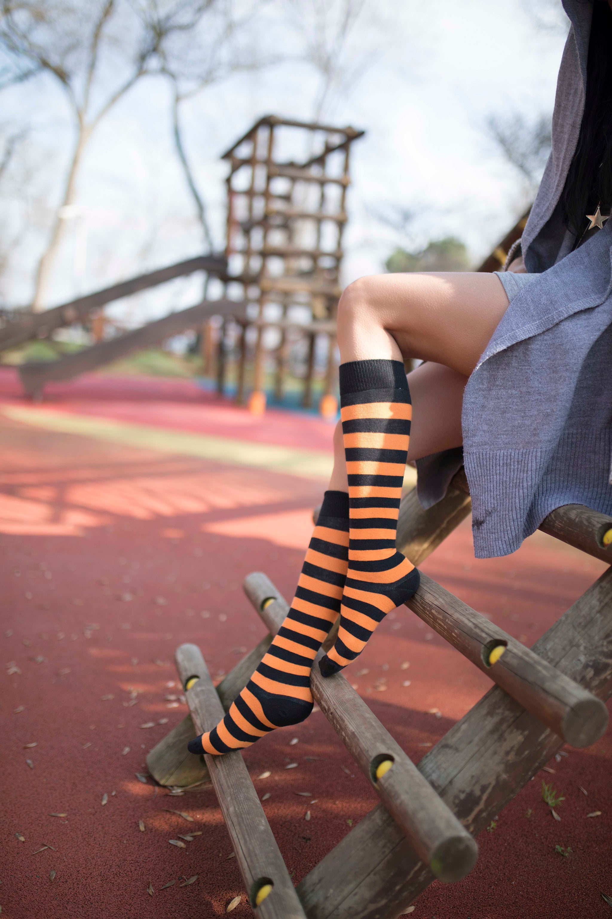 Womens Stylish Stripe Knee High Socks Set Socks N Socks 3008