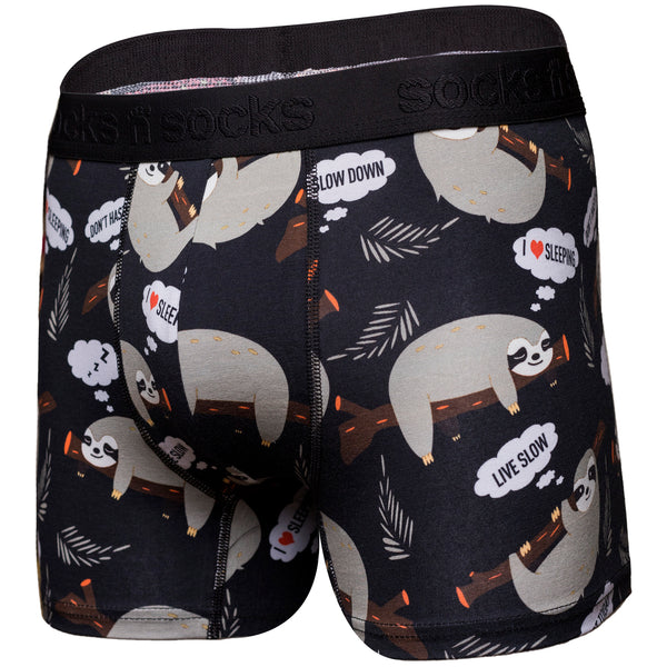 Men's Lazy Sloth Boxer Brief - Socks n Socks