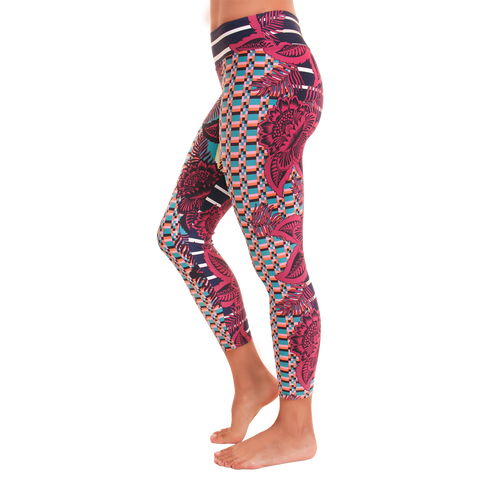 Patterned Yoga Leggings | Yoga Patterned Leggings For Women | Liquido ...