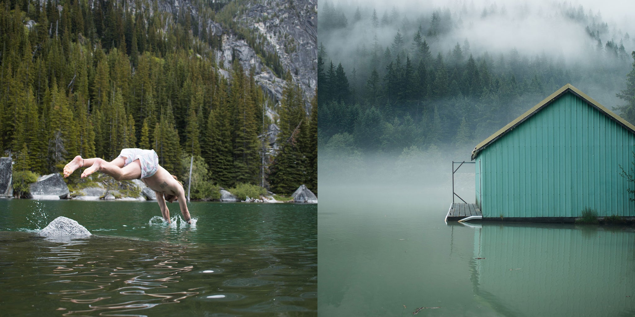 Bather Excellent Adventures Swimming in the North Cascades National Park by Tommy Moore