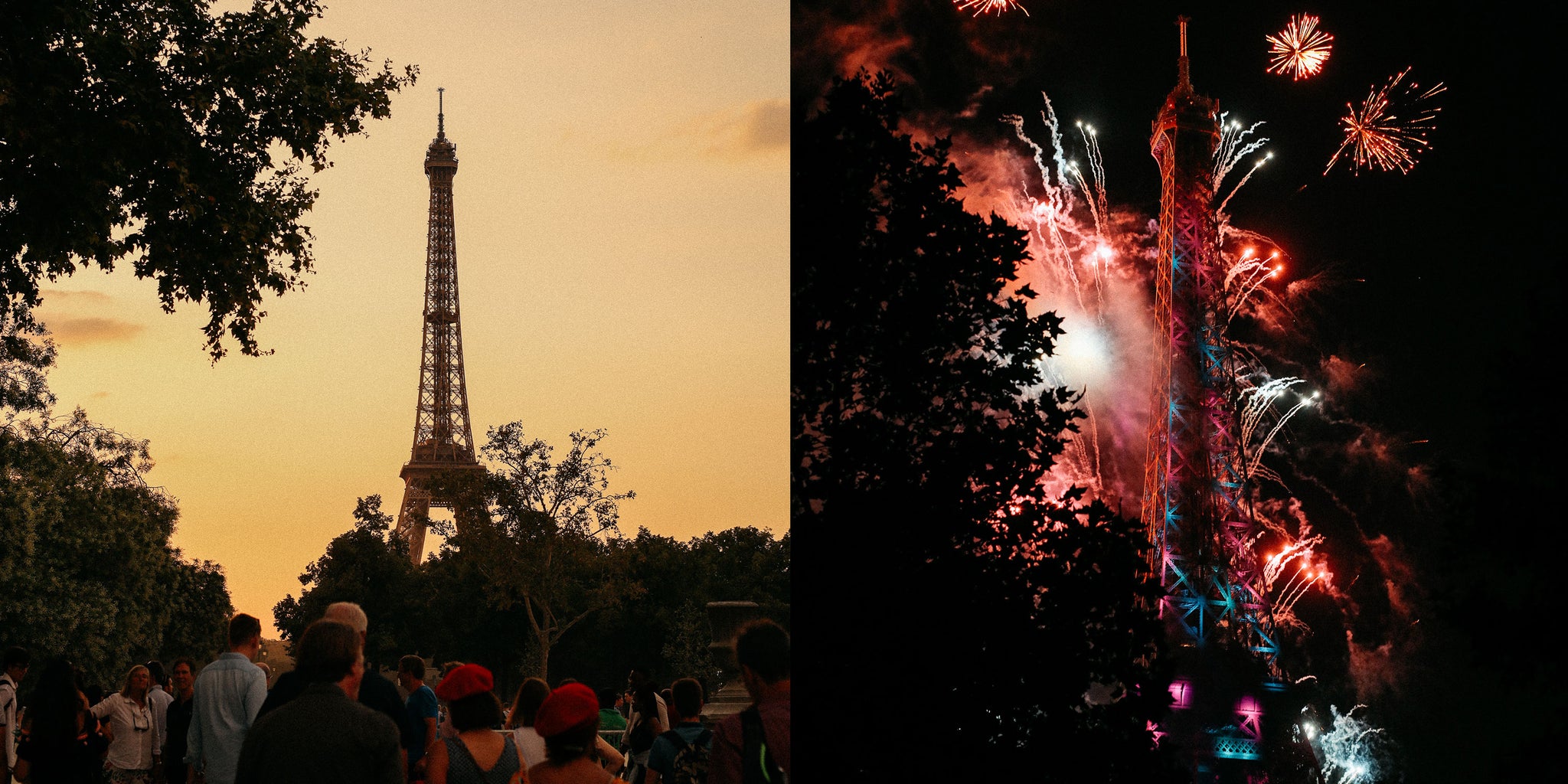 The Eiffel Tower fireworks shot by Nicole Breanne
