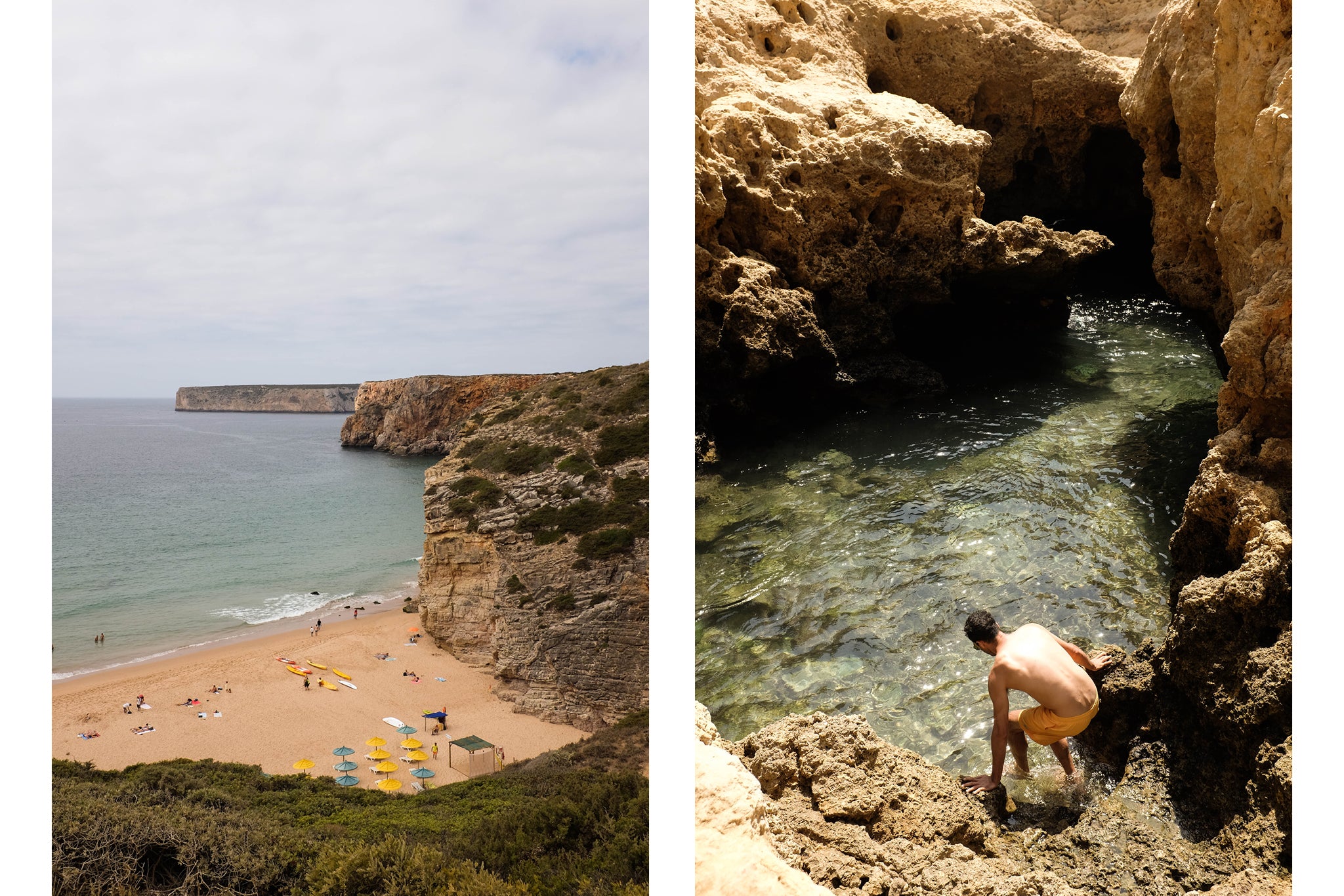 Playas, cuevas y grutas en Portugal